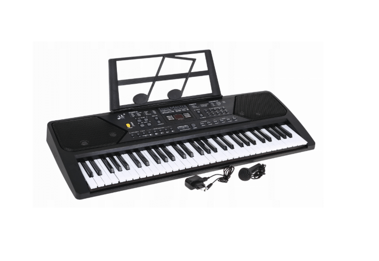 Orga Electronica Cu 61 De Clape , 10 De Ritmuri , 10 De Tonuri , 10 Melodii Demo , Argintiu