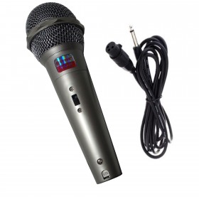 Microfon Unidirectional Dinamic,Cu Fir,Argintiu/ Negru