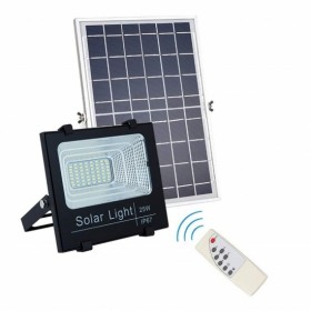 Proiector LED 15W-25W cu panou solar si telecomanda