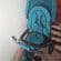 Tricicleta 4 in 1 rotativa cu pozitie de somn Little Bird albastra