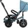 Tricicleta 4 in 1 rotativa cu pozitie de somn Little Bird albastra