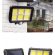Proiector solar 120 LED COB senzor de lumina si miscare, negru ip 65