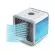 Racitor de  Aer conditionat portabil auto ,Cooler auto Ventilator portabil Arctic Air, 3 trepte viteza, 10W, Umidificare, alb-albastru