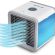 Racitor de  Aer conditionat portabil auto ,Cooler auto Ventilator portabil Arctic Air, 3 trepte viteza, 10W, Umidificare, alb-albastru