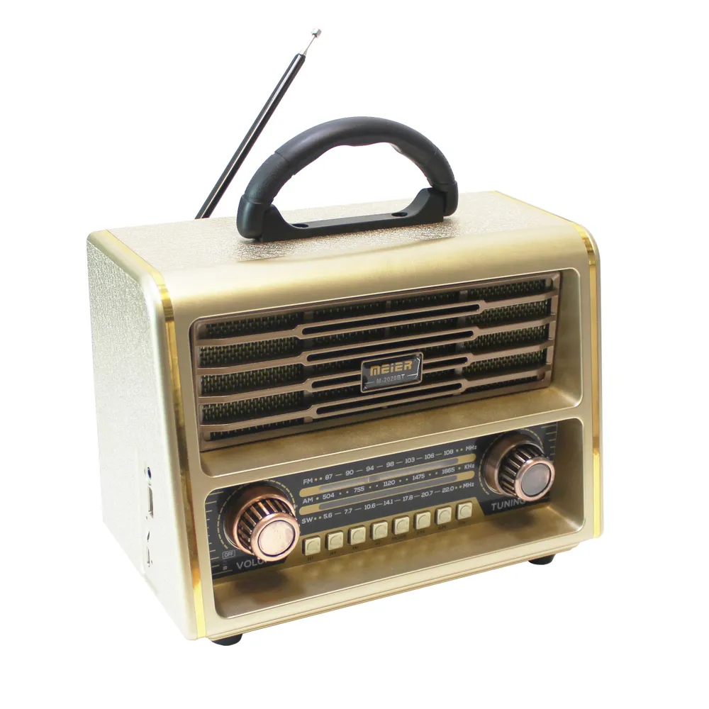 my Cooperative Detectable Cumpara Meier M-2028BT Retro Fm Am Sw 3 Bande Vintage Retro Radio Radio  Reîncărcabilă Cu Funcție Bt Wireless Usb Sd Tf Mp3 Player Lemn -