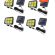 Set 4 x Proiector solar 160 LED 8 COB senzor de lumina si miscare