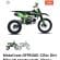MotoCross OFFROAD 125cc Dirt Bike jrh sports verde, Viteza maxima: 80 km/h