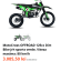 MotoCross OFFROAD 125cc Dirt Bike jrh sports verde, Viteza maxima: 80 km/h