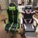 Scaun Gaming Profesional JRH, King Size, Cadru Otel, Piele Sintetica, 130 kg, perna lombara - roz