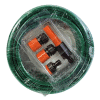 Furtun de gradina ranforsat, 1/2", 20m lungime, cu adaptoare si pistol pentru udat, Verde