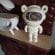 Proiector Laser Astronaut cu Joc de Lumini Aurora Boreala si Stele, Reglare 360, Timer, Setare Luminozitate, Telecomanda