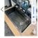 Chiuveta multifunctionala inox, cu led, gri 75×46 afisaj digital a temperaturii