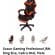 Scaun Gaming Profesional JRH, King Size, Cadru Otel, Piele Sintetica, 130 kg, perna lombara – alb