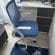 Scaun de birou ergonomic JRH, Mesh, alb albastru