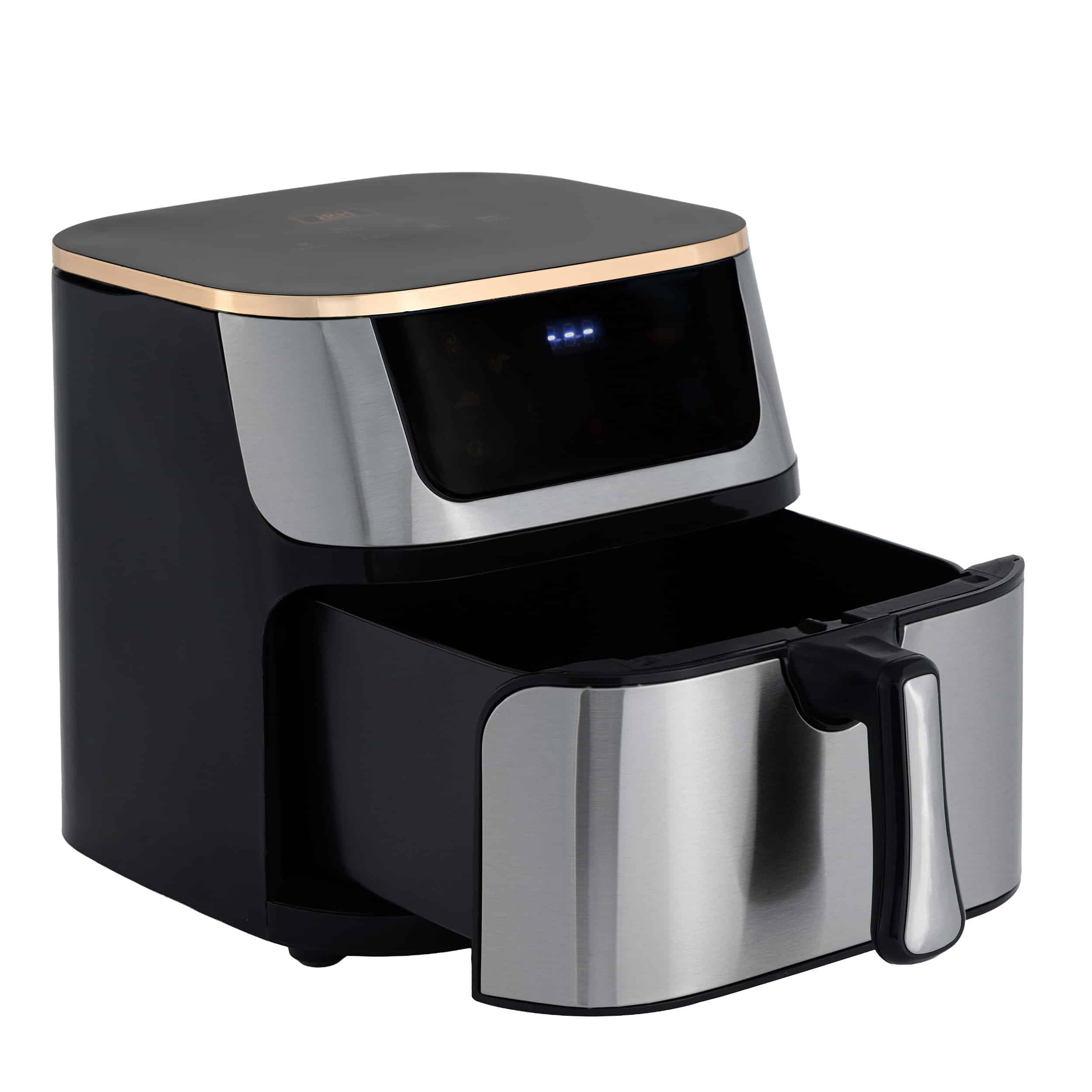 Friteuza cu Aer Cald, 10L, 2000W, Panou Touch, Timer 60 min, Temperatura Reglabilă 100-200°C, Incalzire Dubla, Accesorii Incluse - imagine 2