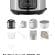 oala electrica sub presiune 6l, 900W, 15 programe, negru-argintiu