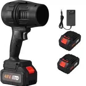 Suflanta Aer Portabila Multifunctionala pentru uscare masina, zapada, apa, calculator, gratar, frunze si praf, 2 acumulatori inclusi 48V