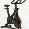 Bicicletă Fitness Staționară BUZ, 5 Trepte, Volantă 6kg, Greutate Suportată 110kg, Reglabilă – Negru/Roșu