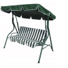 Balansoar gradina jrh , acoperiș reglabil, 175x110x150cm, verde – ideal pentru relaxare în aer liber