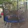 Trambulina copii cu plasa de protectie 244 X 220 cm, 120 kg