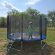 Trambulina 305 cm din Otel, cu Plasa de Protectie, Scara de Acces, Suporta pana la 150 de kg