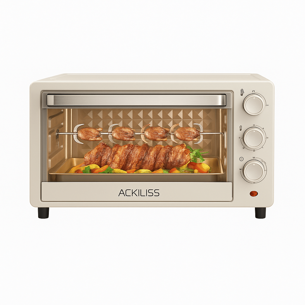 Cuptor Electric ACKILISS ACL-5306W, 18L, 1200W, 3 Accesorii
