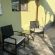Set mobilier terasă și grădină 3 piese, tehnorattan negru cu perne impermeabile și masă compactă