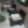 Set mobilier terasă și grădină 3 piese, tehnorattan negru cu perne impermeabile și masă compactă