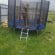 Trambulina copii cu plasa de protectie 244 X 220 cm, 120 kg
