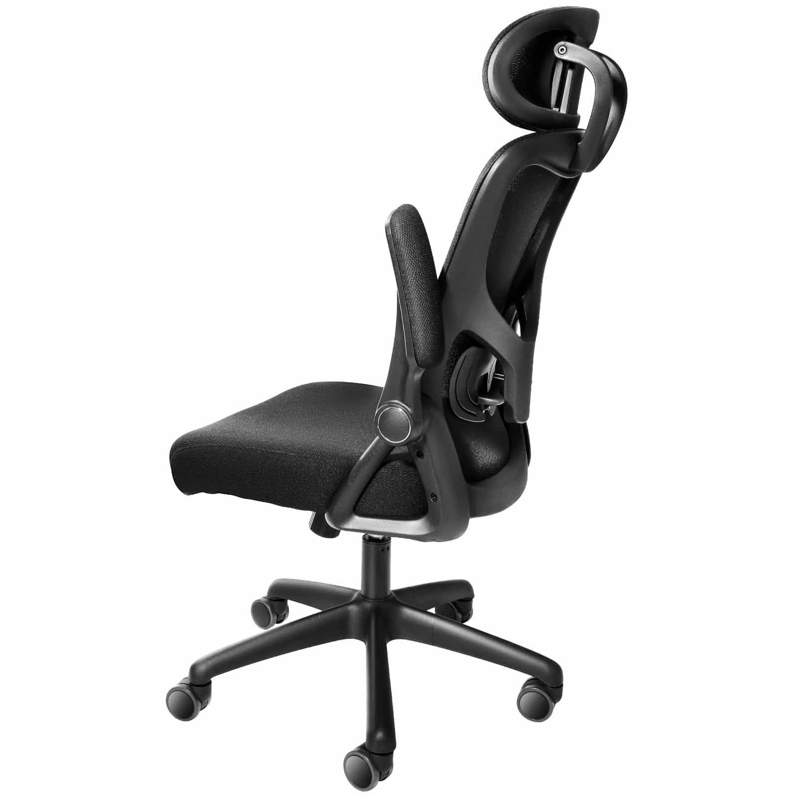 Scaun Ergonomic de Birou JRH cu Suport Lombar Reglabil, Tetieră și Brațe Rabatabile - imagine 5