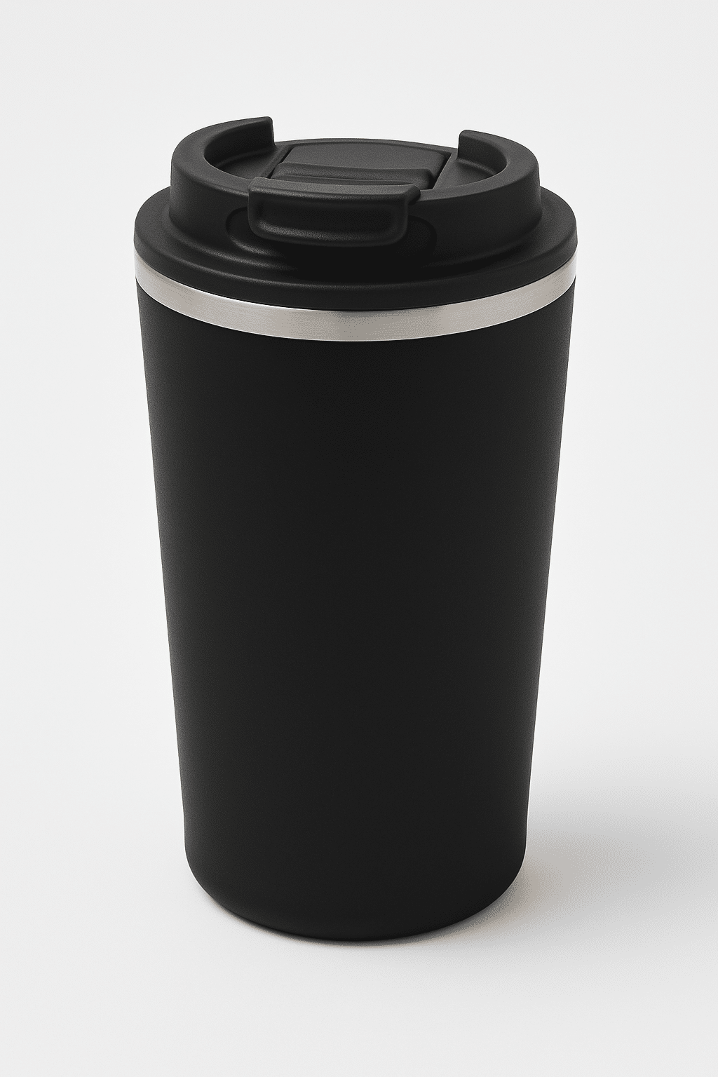 Cana de cafea, termos, interior din inox, capacitate 510ml, negru - imagine 2