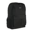 Ghiozdan școală cu 5 fermoare, culoare negru, material Oxford, 16l