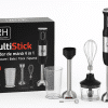 Set blender de mana 4 in 1, 800W JRH multiStick Inox, Accesorii Incluse