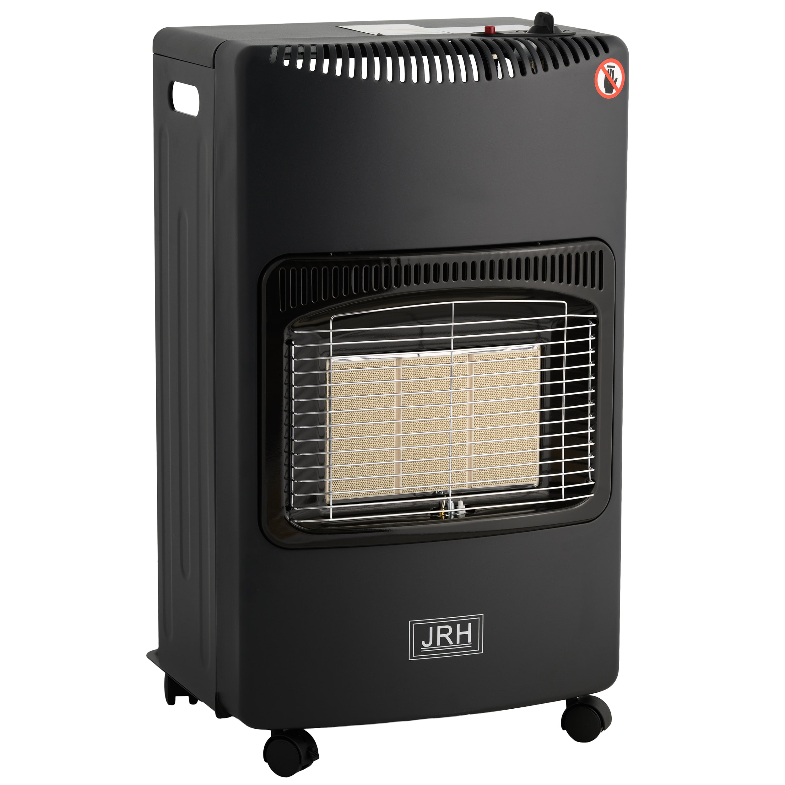 Soba pe gaz GPL , aprindere piezo-electrica, 4200W, roti, Negru