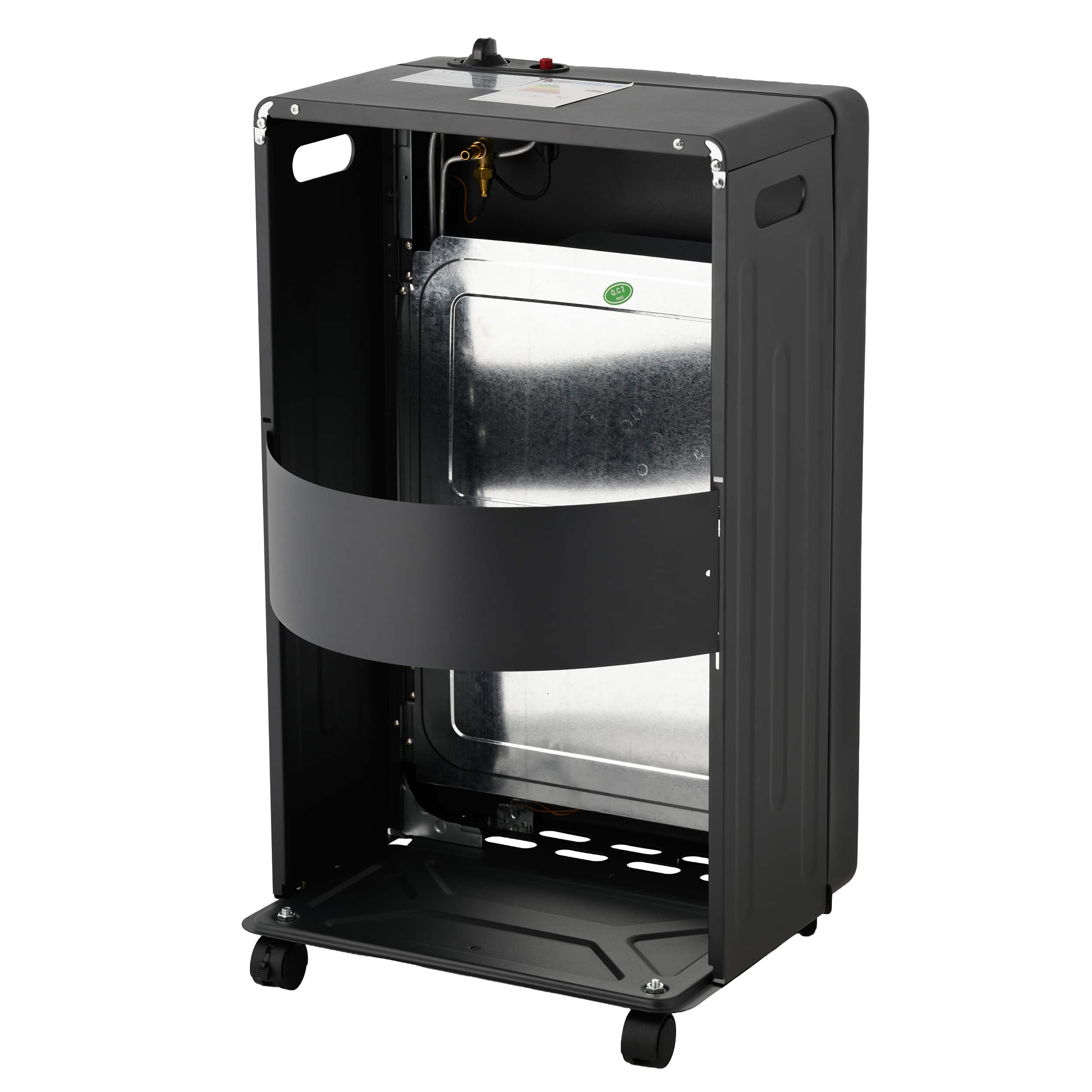 Soba pe gaz GPL , aprindere piezo-electrica, 4200W, roti, Negru - imagine 6