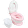 Potty Pink, design realist ergonomic, colac moale PVC, vas colector detasabil, dimensiune 44 x 30 x 36 cm