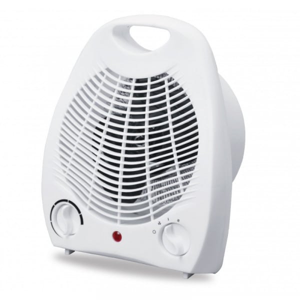 Aeroterma electrica 2000W cu termostat si ventilație aer rece, protectie la supraincalzire - imagine 2