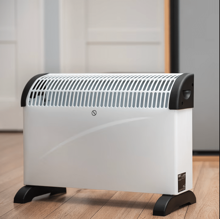 Incalzitor electric Jrh, 2000W, 3 trepte de putere, termostat, 340x140x570 mm, alb - imagine 5