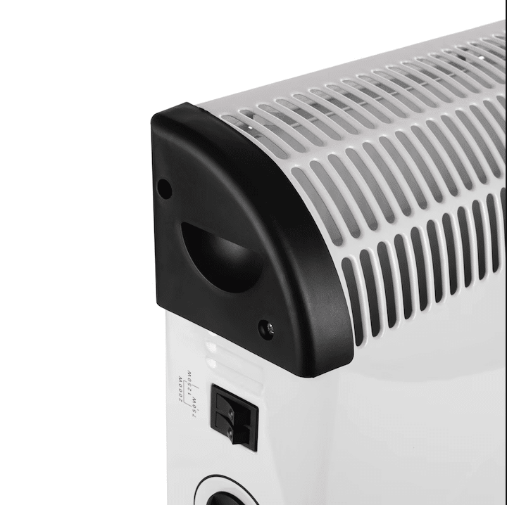 Incalzitor electric Jrh, 2000W, 3 trepte de putere, termostat, 340x140x570 mm, alb - imagine 4