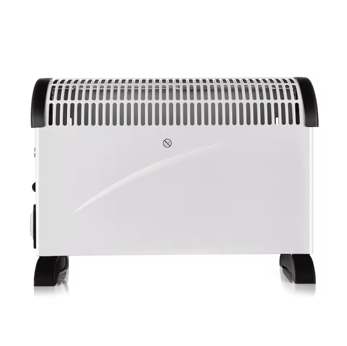 Incalzitor electric Jrh, 2000W, 3 trepte de putere, termostat, 340x140x570 mm, alb - imagine 2