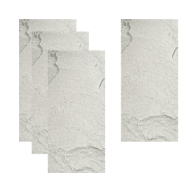 Set 9 panouri decorative Tip Piatra, 3D Textura Realista Model Color gri deschis 1200x600x50mm