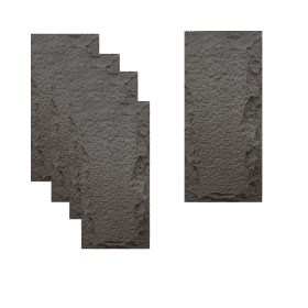 Plăci decorative tip piatră Negru 1200x600x50 mm (9 buc/cutie)
