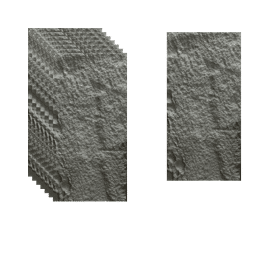 Plăci decorative piatră Negru Slim 1200x600x30 mm (10 buc/cutie)