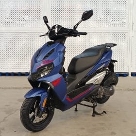 Scuter benzina, motor 50cc, model R9, viteza maxima 45 km/h, albastru