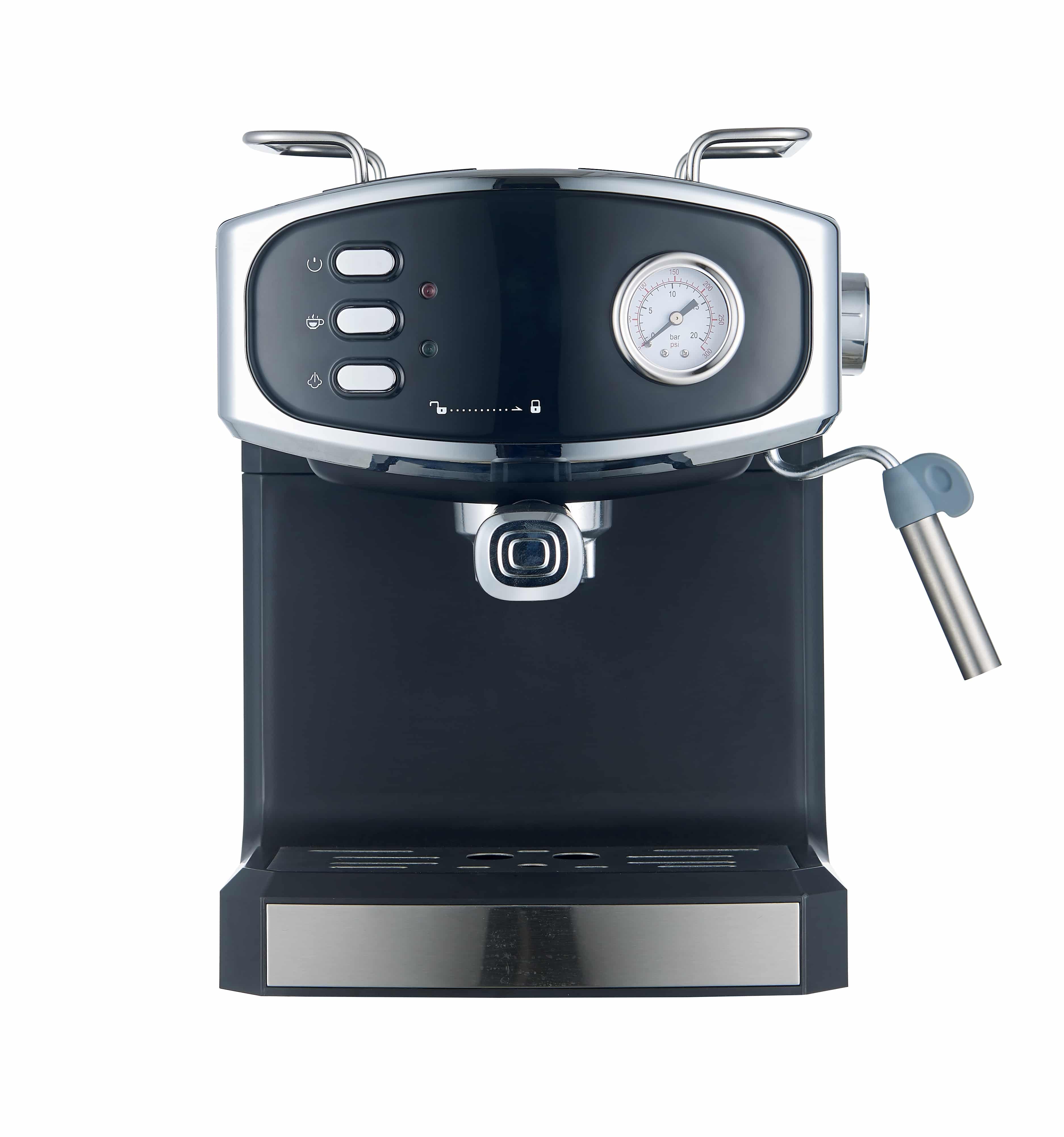 Espressor Negru,20 Bar, 1.6 l, 850 W, Design Retro, semi automat - imagine 7