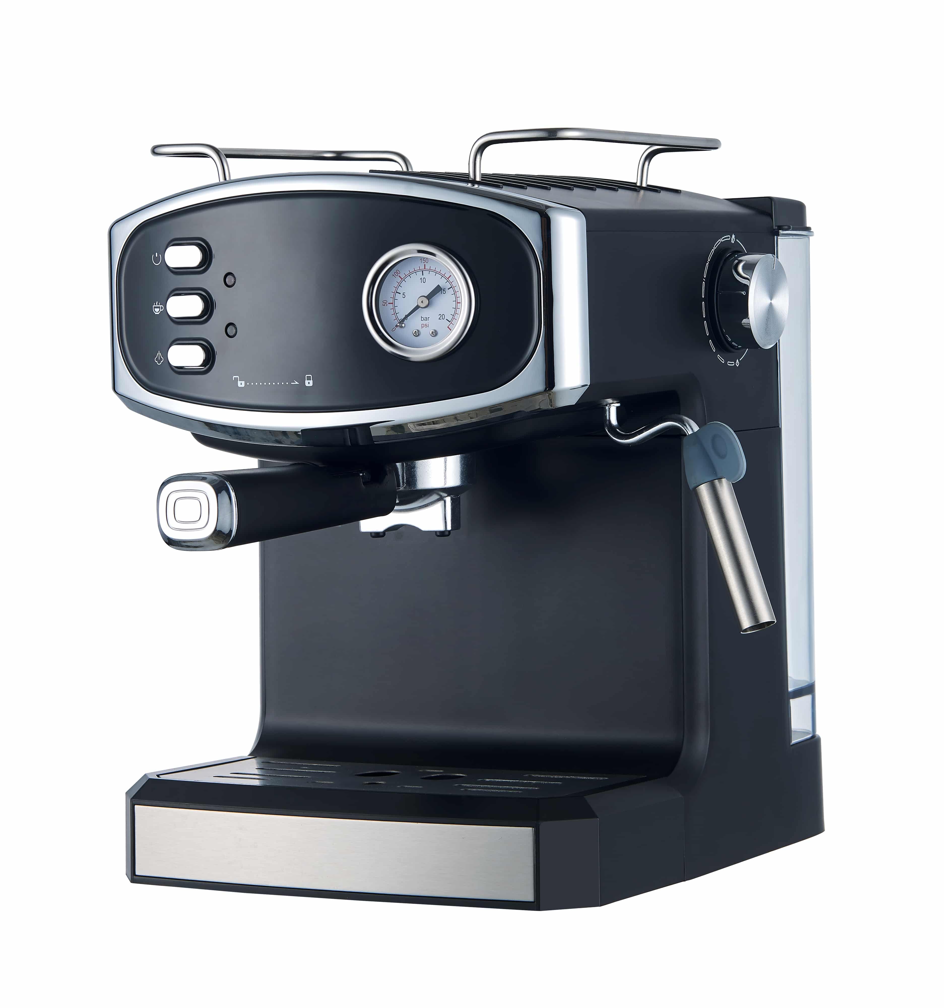 Espressor Negru,20 Bar, 1.6 l, 850 W, Design Retro, semi automat - imagine 5