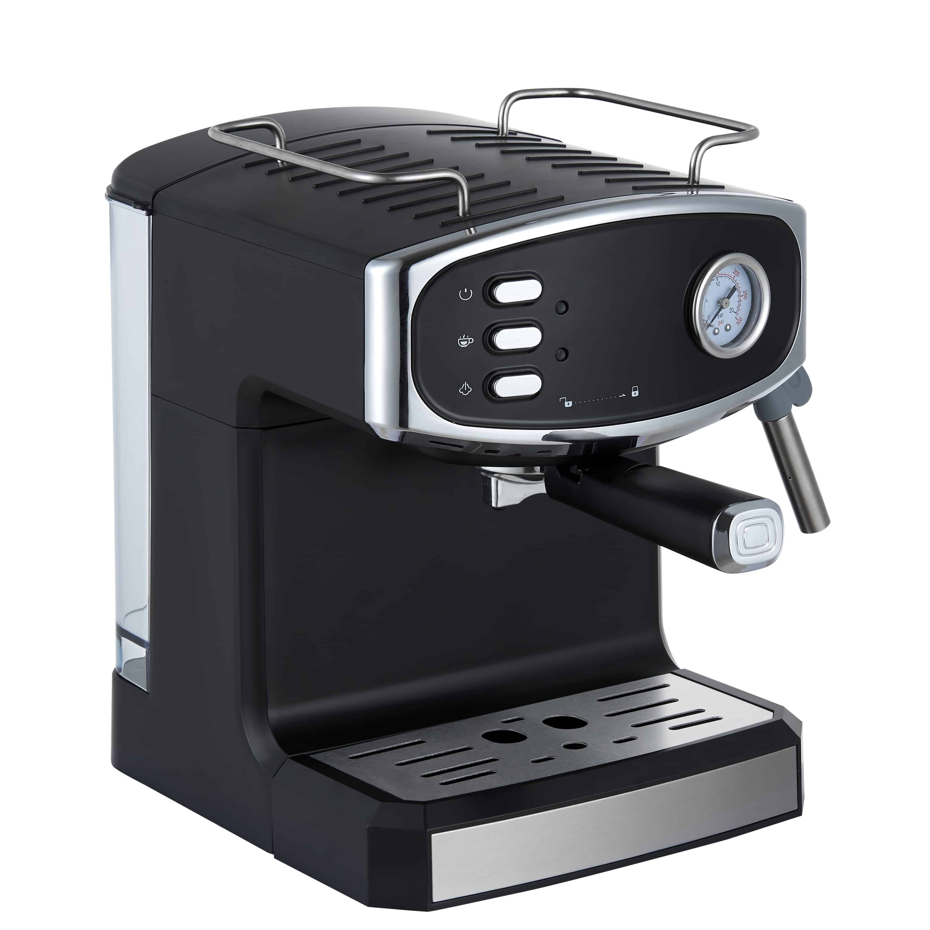 Espressor Negru,20 Bar, 1.6 l, 850 W, Design Retro, semi automat - imagine 6
