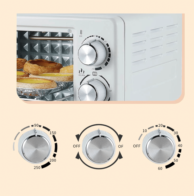 Cuptor Electric JRH 18L 1300W cu 4 accesorie - imagine 3