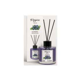 Odorizant cameră Veyes Blueberry – 130 ml Difuzor cu bețișoare, aromă dulce de afine