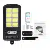 lampa solar 160 leduri cu panour solar, Telecomanda si Senzor de miscare